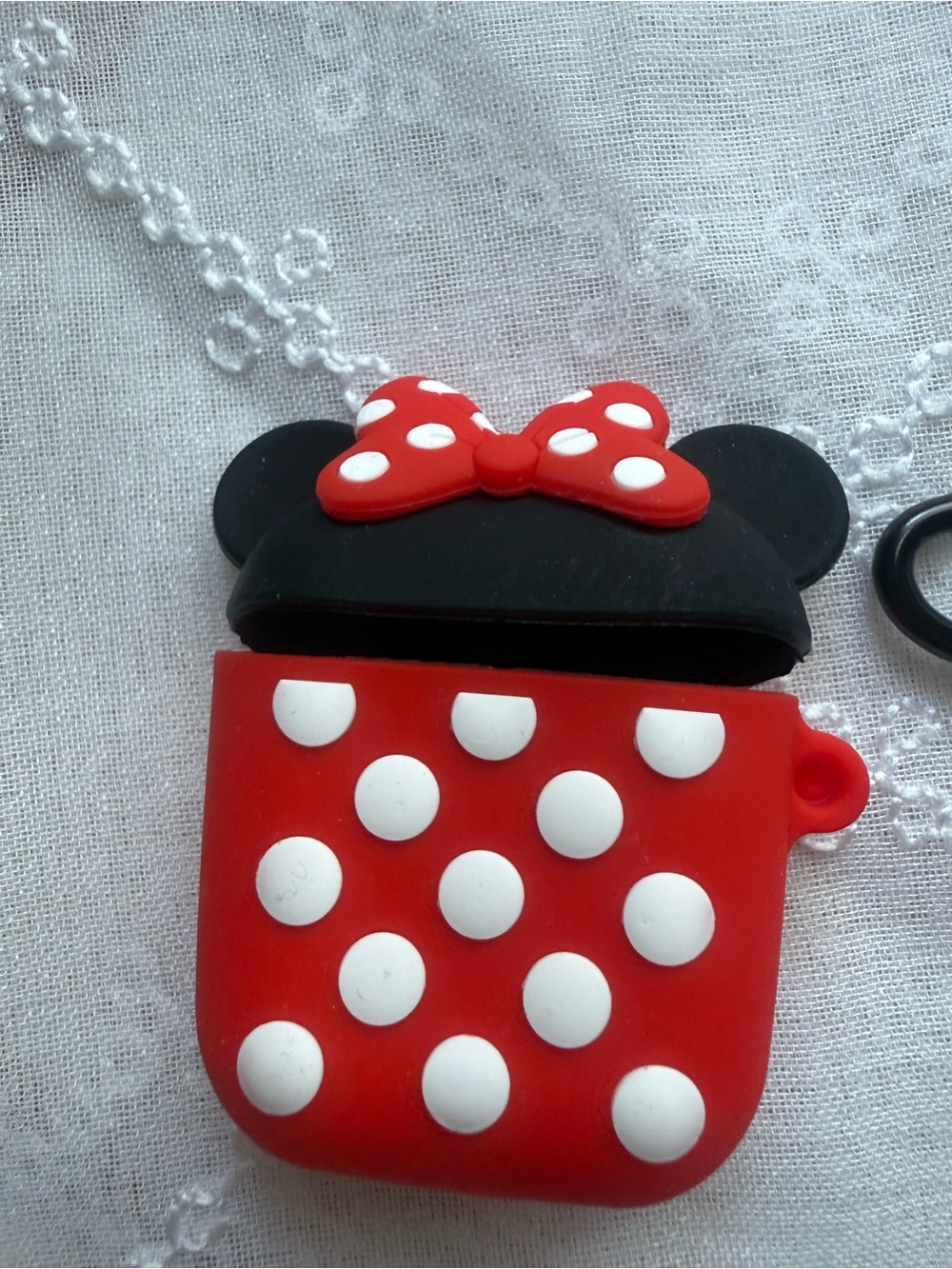 Red Polka Dot Minnie-Inspired Kids AirPod/Accessory Case